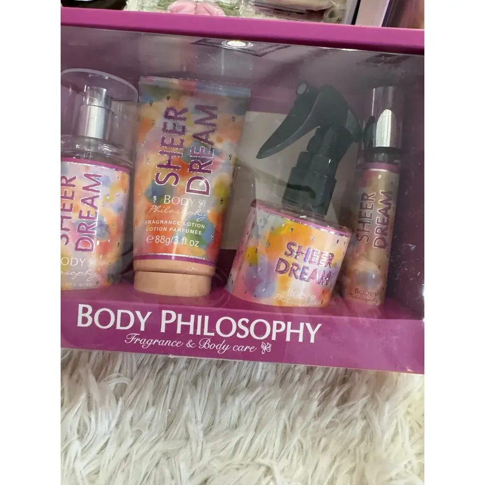 Body Philosophy Sheer Dream Raspberry Punch Citrus Buzz 4 piece body care set